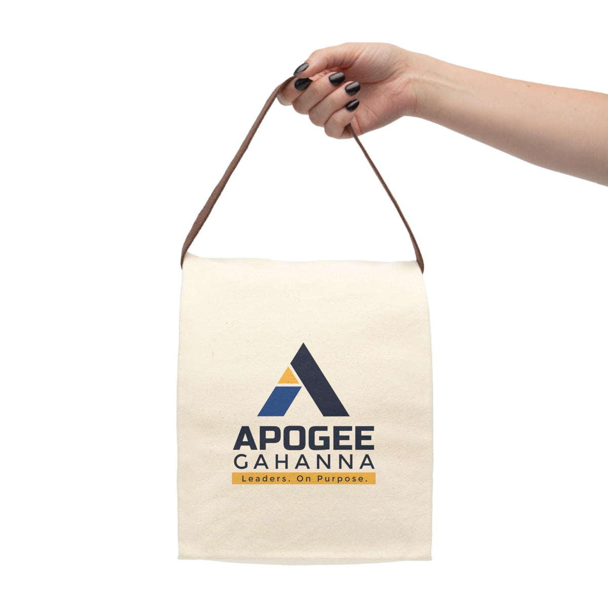 Apogee Gahanna Canvas Lunch Bag with Strap — Insulated Reusable Tote