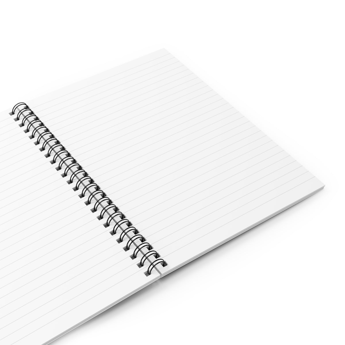 Minimal Geometric Logo Spiral Notebook — Ruled Lined Journal for Professionals & Students