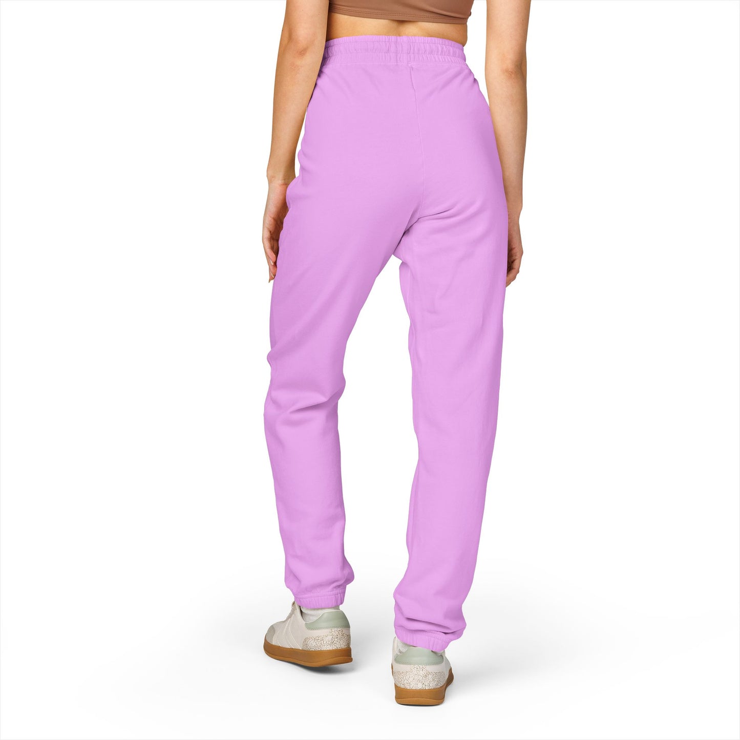 Garment-Dyed Fleece Sweatpants – Minimal Logo Joggers