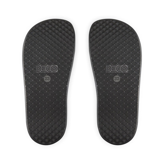 Youth Logo Slide Sandals — Removable Strap Casual Pool Slides