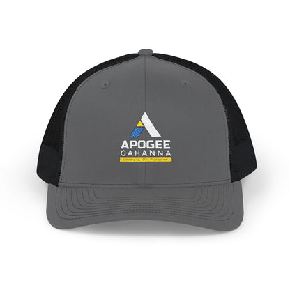 Apogee Gahanna Embroidered Trucker Cap — Snapback Mesh Hat