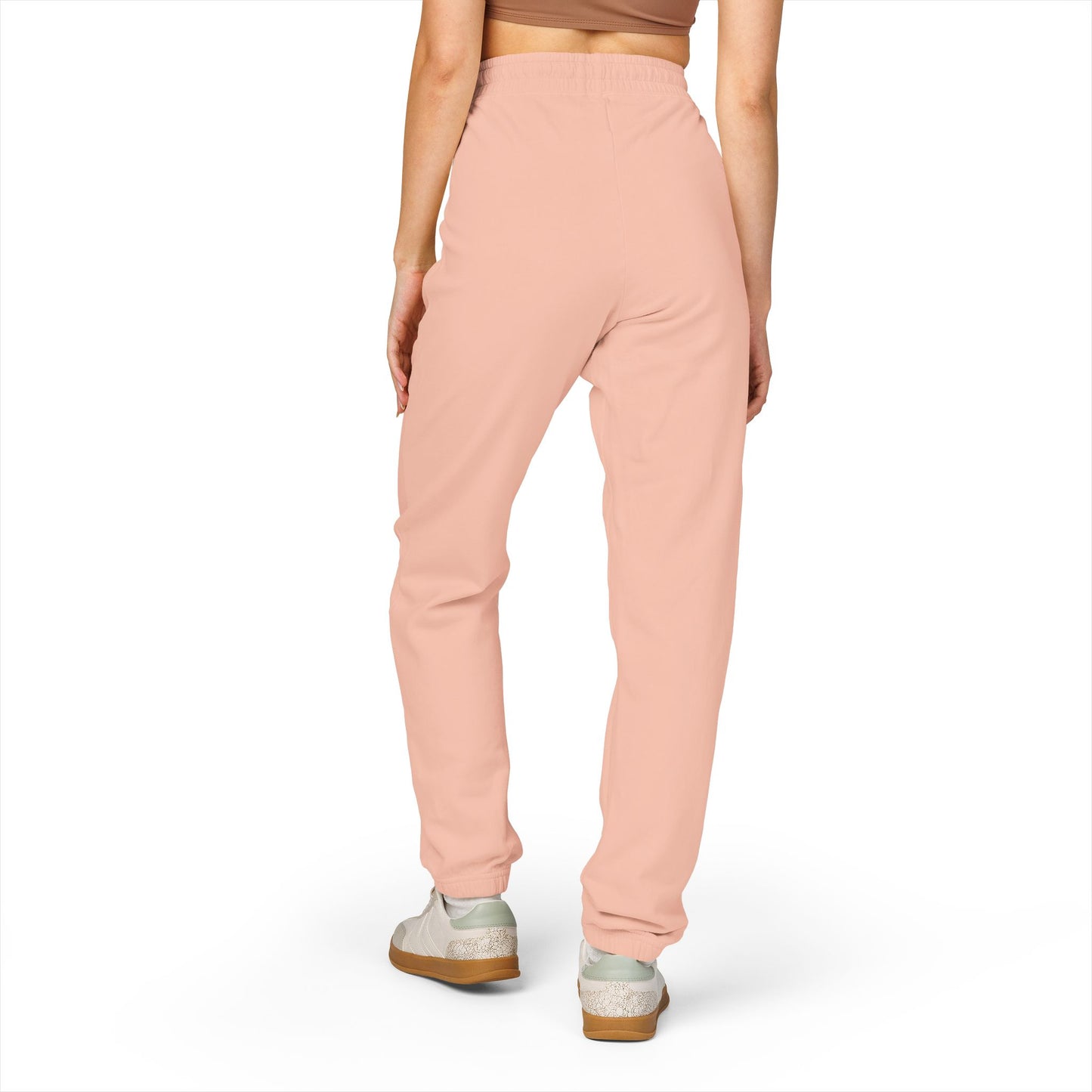 Garment-Dyed Fleece Sweatpants – Minimal Logo Joggers
