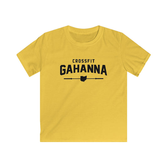 Kids CrossFit Gahanna T-Shirt - Youth Gym Tee with Ohio Heartbarbell Design