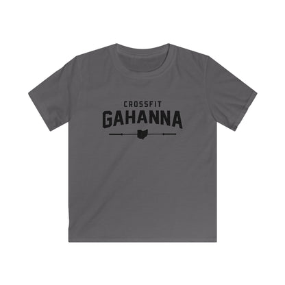 Kids CrossFit Gahanna T-Shirt - Youth Gym Tee with Ohio Heartbarbell Design