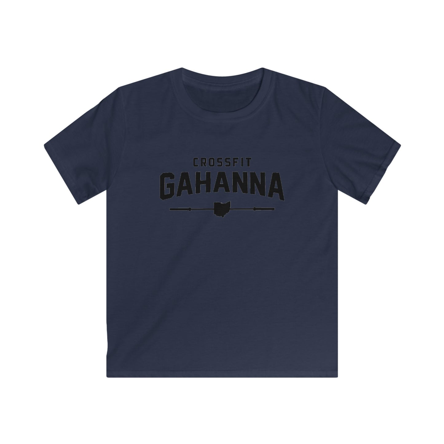 Kids CrossFit Gahanna T-Shirt - Youth Gym Tee with Ohio Heartbarbell Design