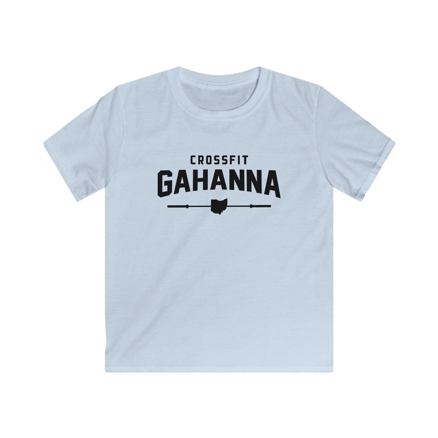Kids CrossFit Gahanna T-Shirt - Youth Gym Tee with Ohio Heartbarbell Design