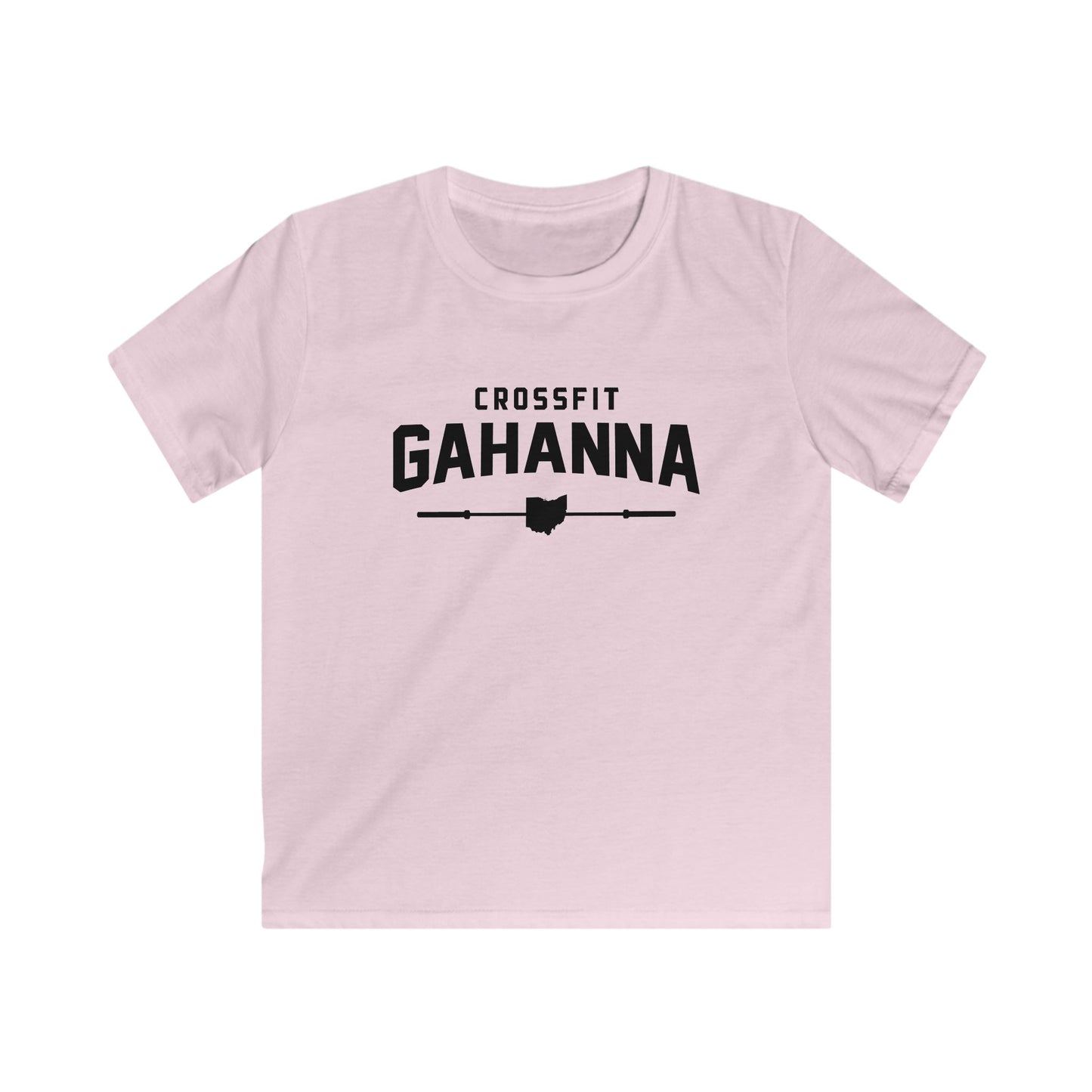 Kids CrossFit Gahanna T-Shirt - Youth Gym Tee with Ohio Heartbarbell Design
