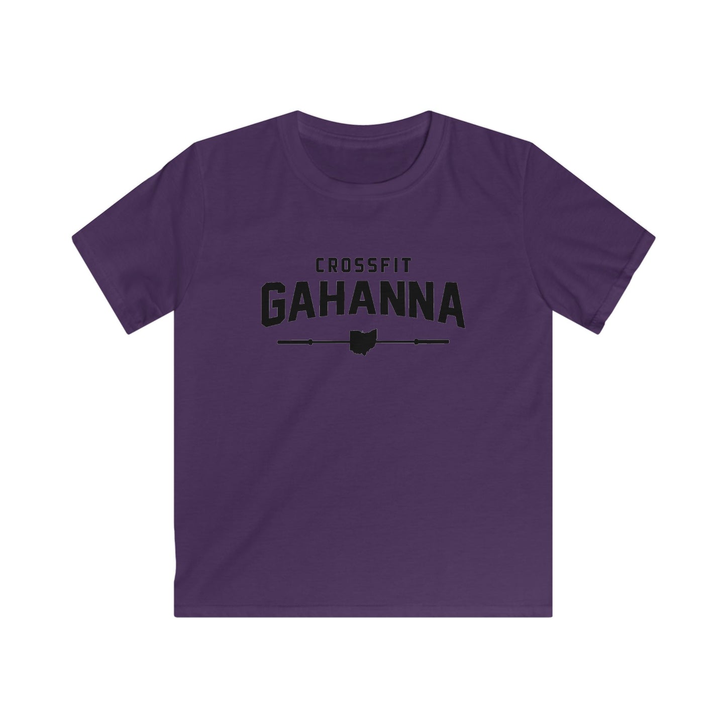Kids CrossFit Gahanna T-Shirt - Youth Gym Tee with Ohio Heartbarbell Design