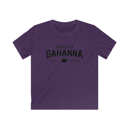 Kids CrossFit Gahanna T-Shirt - Youth Gym Tee with Ohio Heartbarbell Design