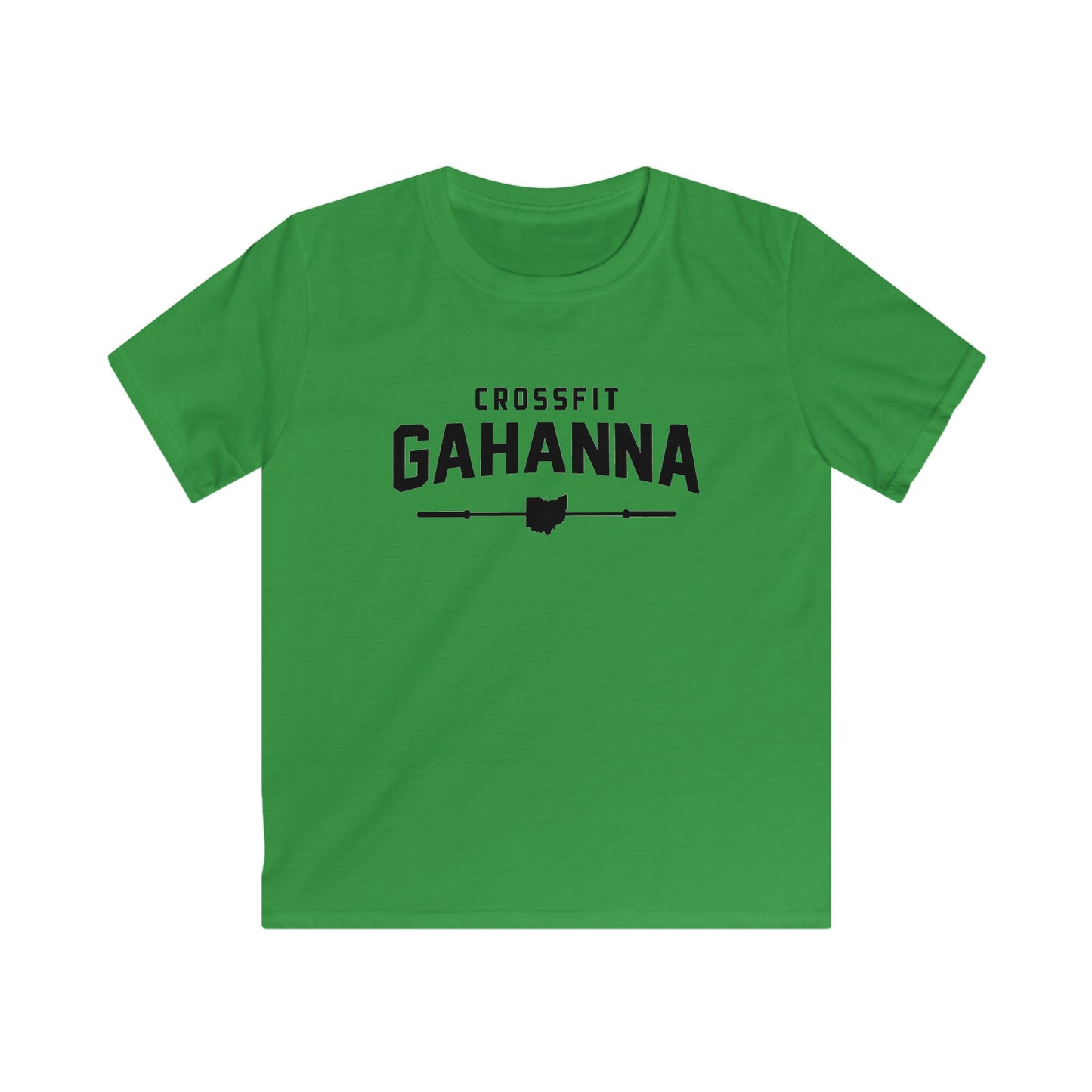 Kids CrossFit Gahanna T-Shirt - Youth Gym Tee with Ohio Heartbarbell Design