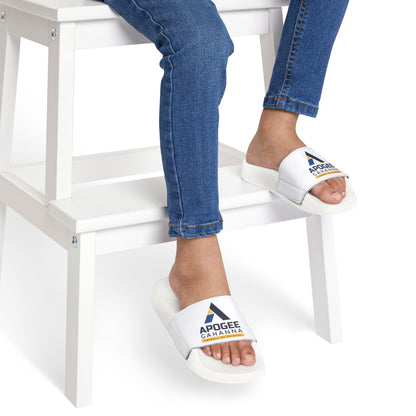 Youth Logo Slide Sandals — Removable Strap Casual Pool Slides