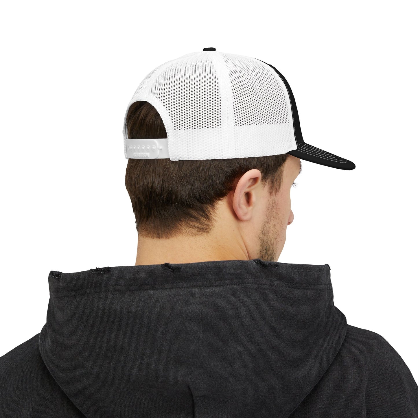 Apogee Gahanna Embroidered Trucker Cap — Snapback Mesh Hat