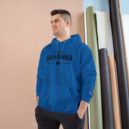 CrossFit Gahanna Champion Hoodie — White Gym Pullover with Ohio Logo