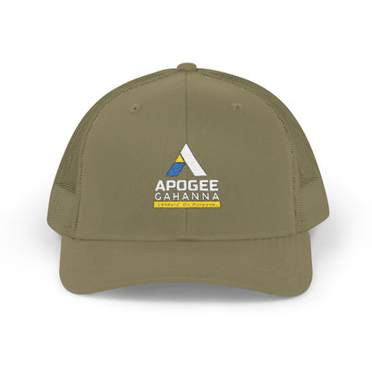 Apogee Gahanna Embroidered Trucker Cap — Snapback Mesh Hat