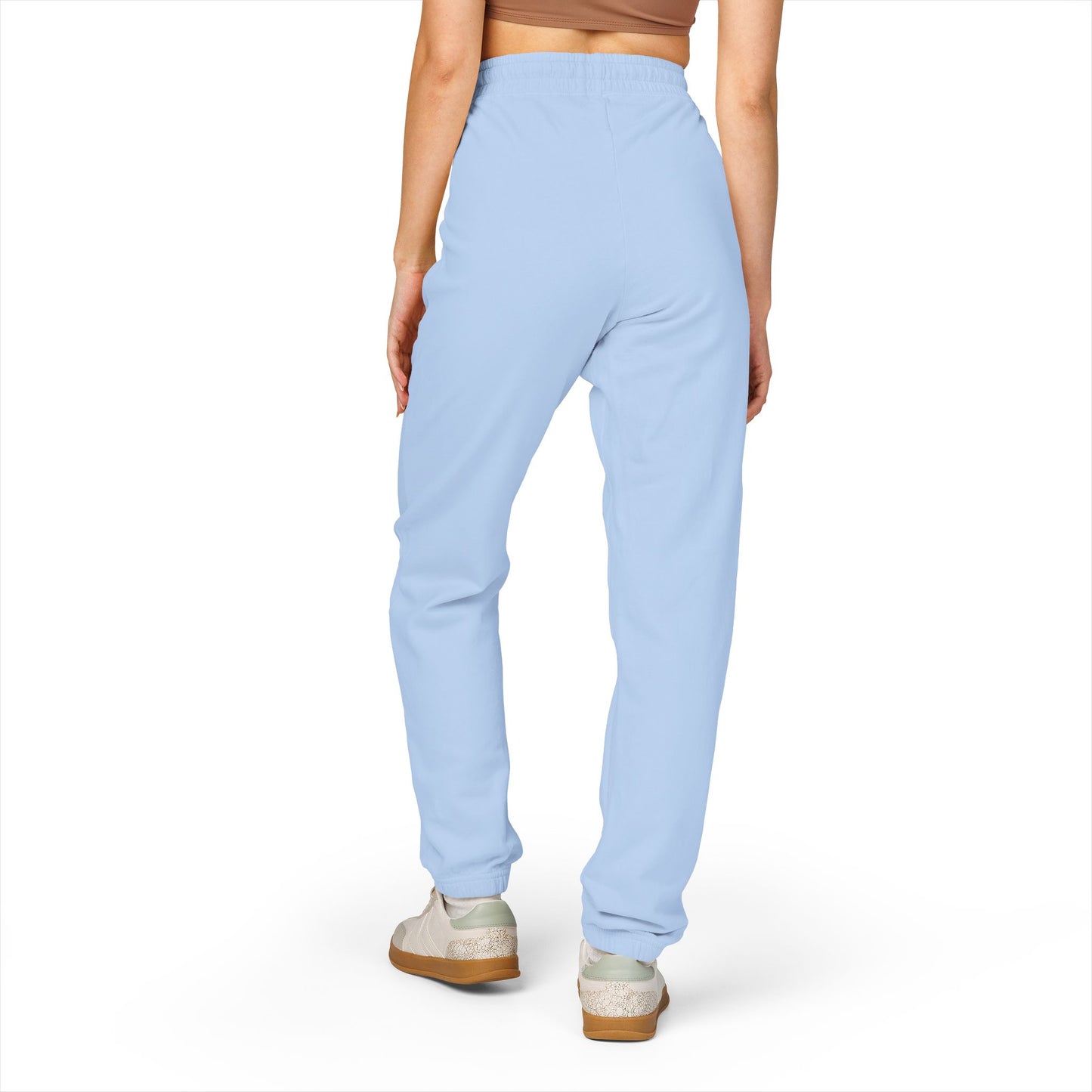 Garment-Dyed Fleece Sweatpants – Minimal Logo Joggers
