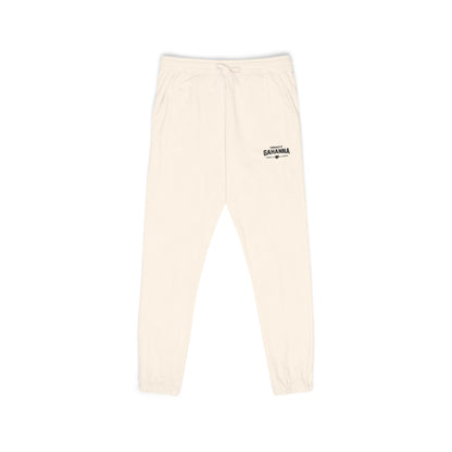 Garment-Dyed Fleece Sweatpants – Minimal Logo Joggers