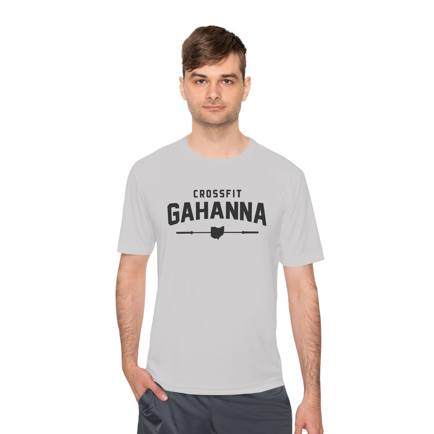 CrossFit Gahanna Moisture-Wicking Tee — Ohio Barbell Graphic