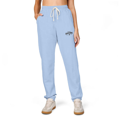 Garment-Dyed Fleece Sweatpants – Minimal Logo Joggers