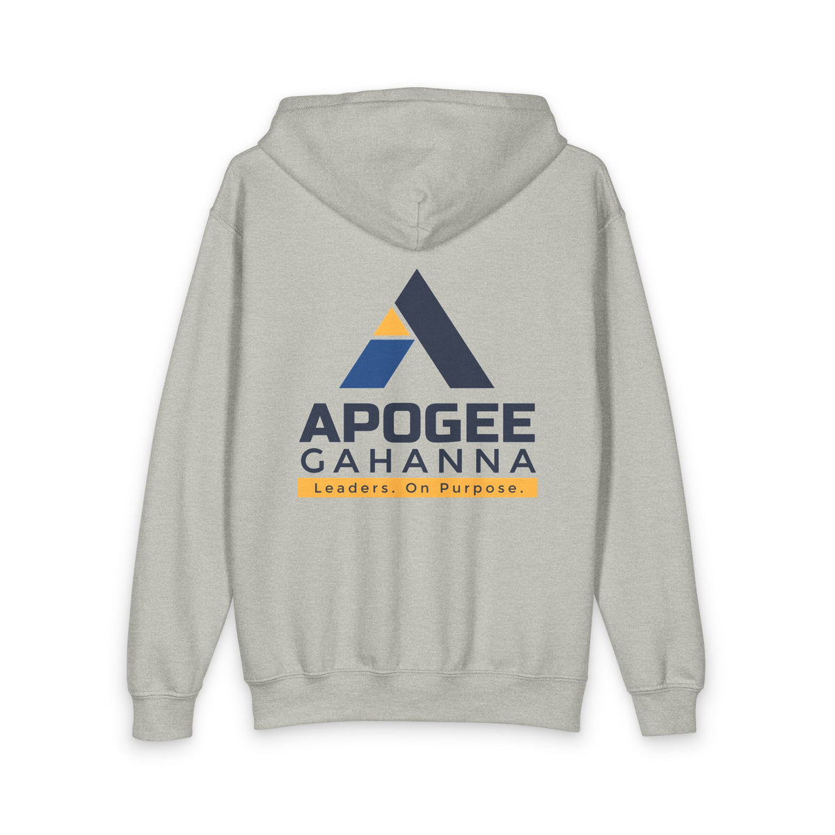 Apogee Cahanna Youth Zip Hoodie — 'Leaders. On Purpose.' Logo Pullover