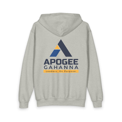 Apogee Cahanna Youth Zip Hoodie — 'Leaders. On Purpose.' Logo Pullover