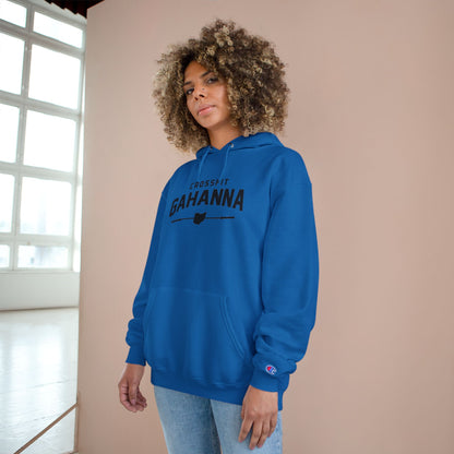 CrossFit Gahanna Champion Hoodie — White Gym Pullover with Ohio Logo