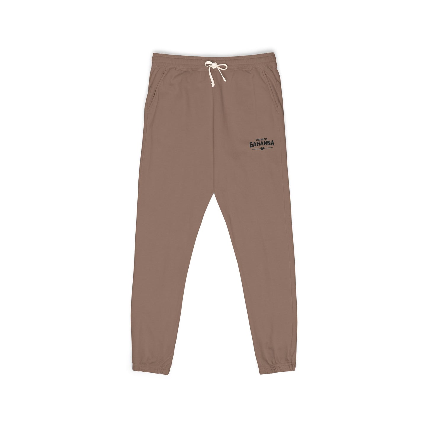 Garment-Dyed Fleece Sweatpants – Minimal Logo Joggers
