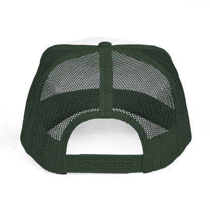 CrossFit Gahanna Trucker Cap — Mesh Fitness Hat with Barbell & Ohio Heart Logo