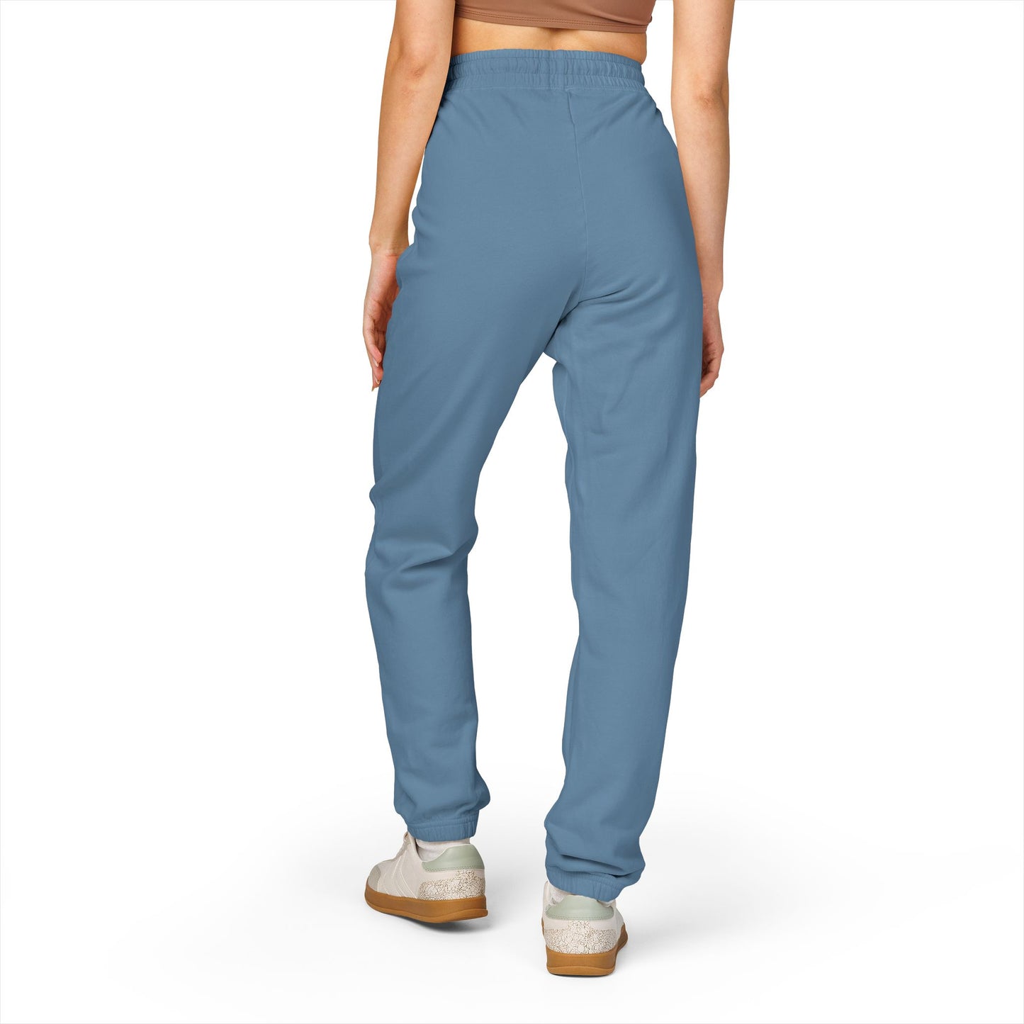 Garment-Dyed Fleece Sweatpants – Minimal Logo Joggers