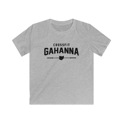 Kids CrossFit Gahanna T-Shirt - Youth Gym Tee with Ohio Heartbarbell Design