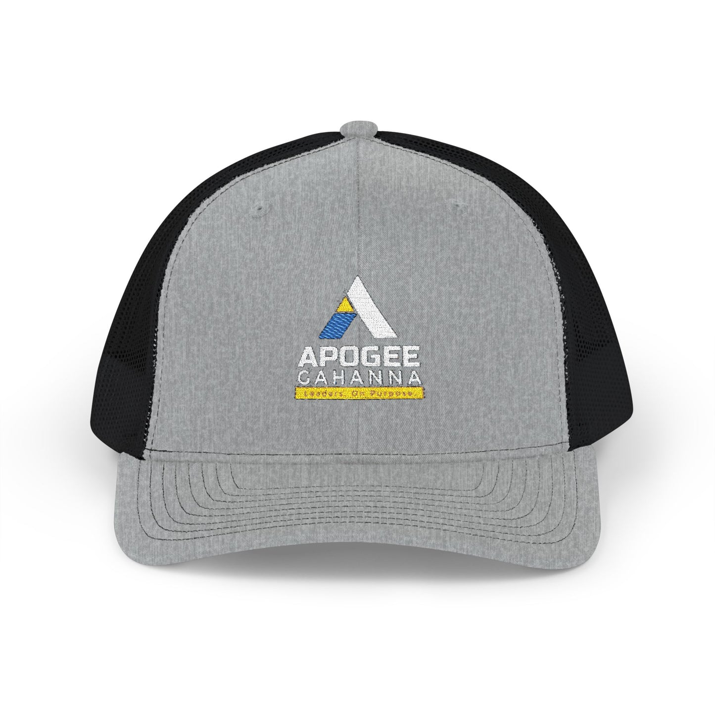 Apogee Gahanna Embroidered Trucker Cap — Snapback Mesh Hat