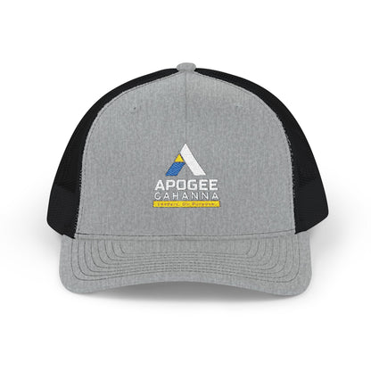 Apogee Gahanna Embroidered Trucker Cap — Snapback Mesh Hat