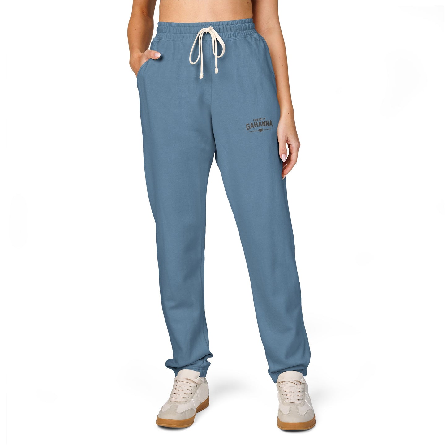 Garment-Dyed Fleece Sweatpants – Minimal Logo Joggers
