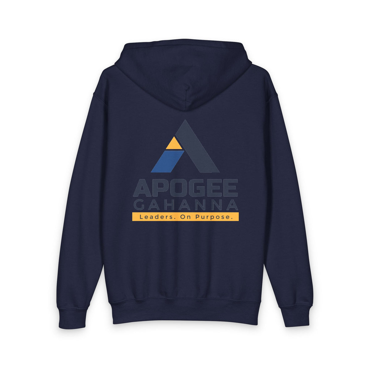 Apogee Cahanna Youth Zip Hoodie — 'Leaders. On Purpose.' Logo Pullover