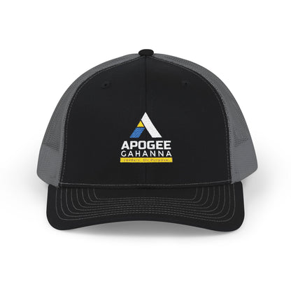 Apogee Gahanna Embroidered Trucker Cap — Snapback Mesh Hat