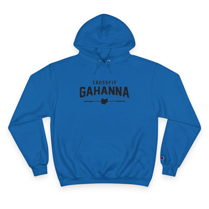 CrossFit Gahanna Champion Hoodie — White Gym Pullover with Ohio Logo