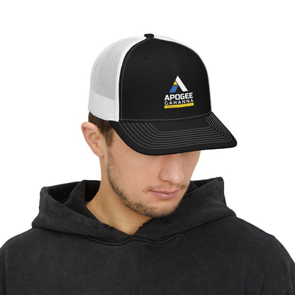 Apogee Gahanna Embroidered Trucker Cap — Snapback Mesh Hat
