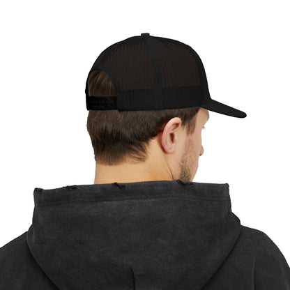 Apogee Gahanna Embroidered Trucker Cap — Snapback Mesh Hat