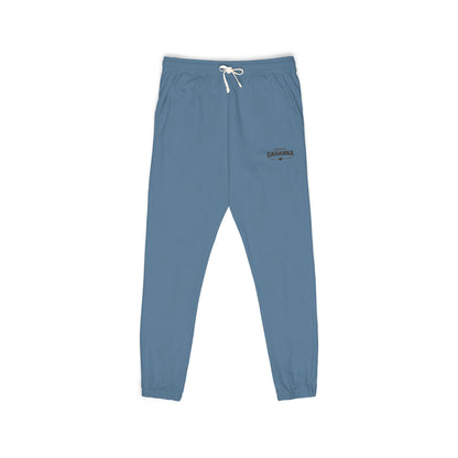 Garment-Dyed Fleece Sweatpants – Minimal Logo Joggers
