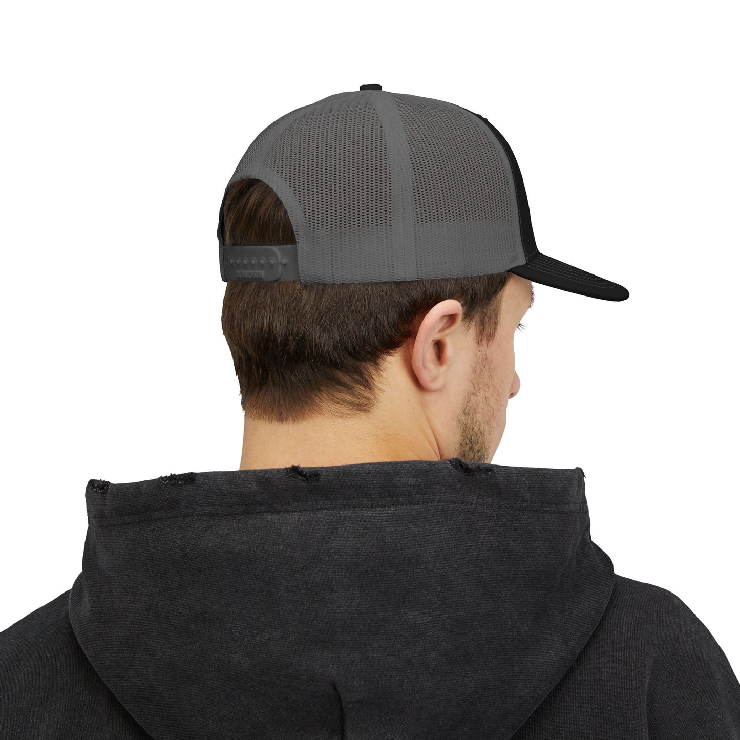 Apogee Gahanna Embroidered Trucker Cap — Snapback Mesh Hat