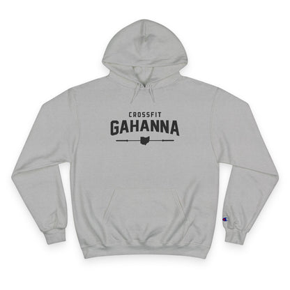 CrossFit Gahanna Champion Hoodie — White Gym Pullover with Ohio Logo