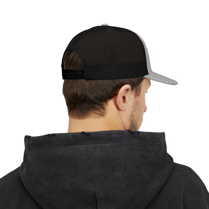 Apogee Gahanna Embroidered Trucker Cap — Snapback Mesh Hat