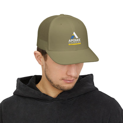 Apogee Gahanna Embroidered Trucker Cap — Snapback Mesh Hat