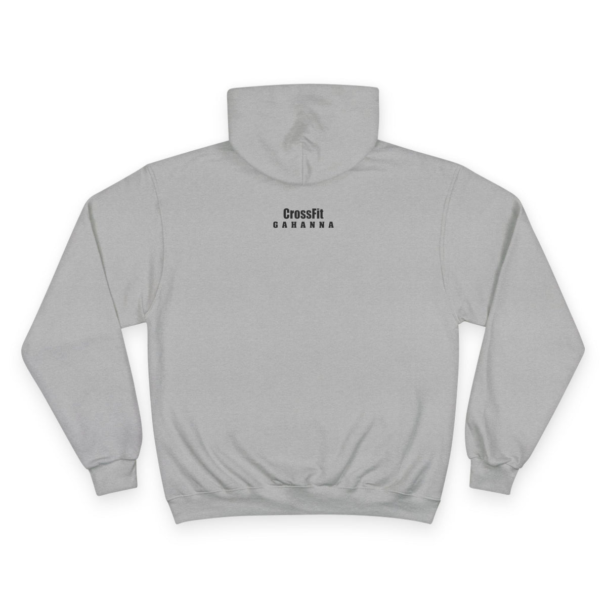 CrossFit Gahanna Champion Hoodie — White Gym Pullover with Ohio Logo