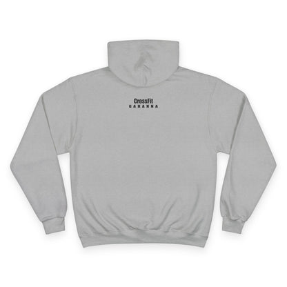 CrossFit Gahanna Champion Hoodie — White Gym Pullover with Ohio Logo