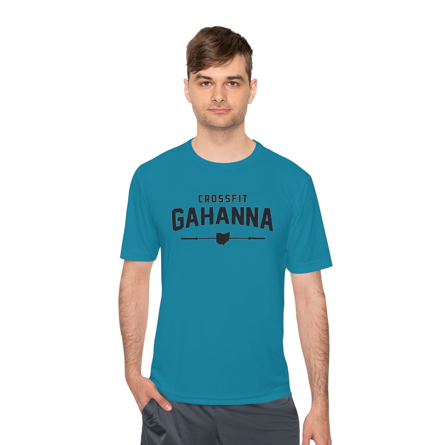 CrossFit Gahanna Moisture-Wicking Tee — Ohio Barbell Graphic