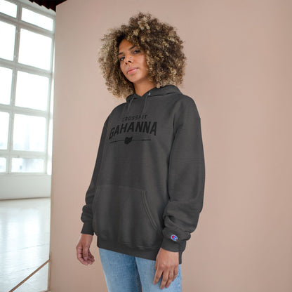 CrossFit Gahanna Champion Hoodie — White Gym Pullover with Ohio Logo