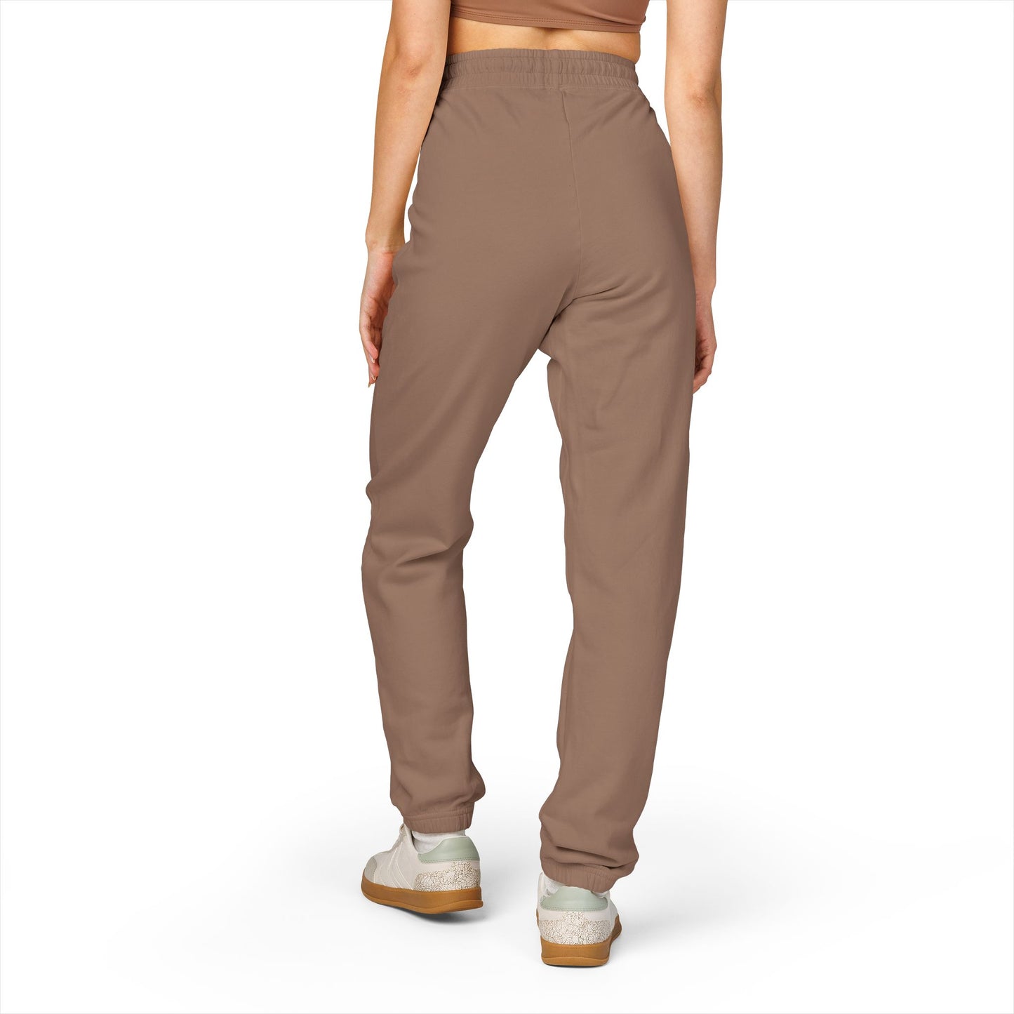 Garment-Dyed Fleece Sweatpants – Minimal Logo Joggers