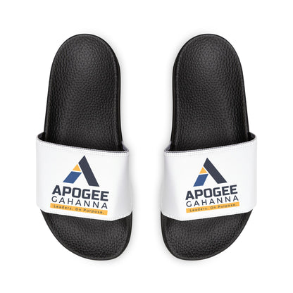 Youth Logo Slide Sandals — Removable Strap Casual Pool Slides