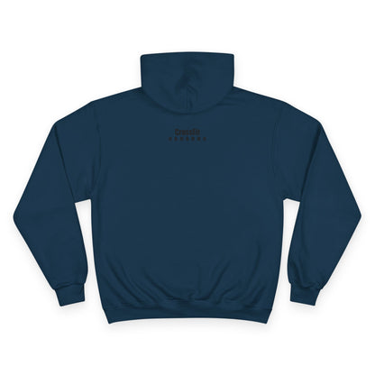 CrossFit Gahanna Champion Hoodie — White Gym Pullover with Ohio Logo