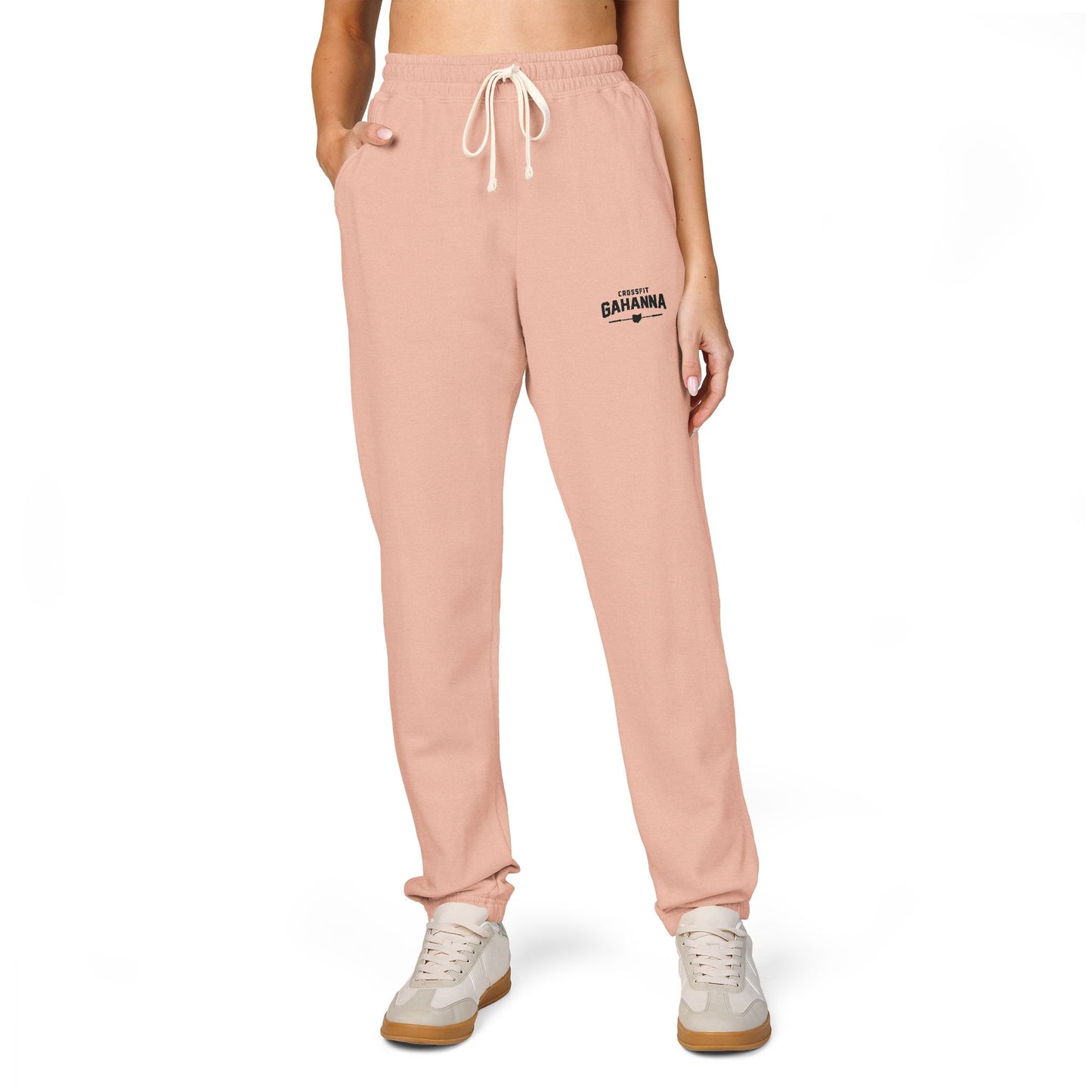 Garment-Dyed Fleece Sweatpants – Minimal Logo Joggers
